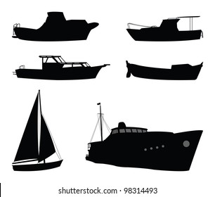 Boat silhouette
