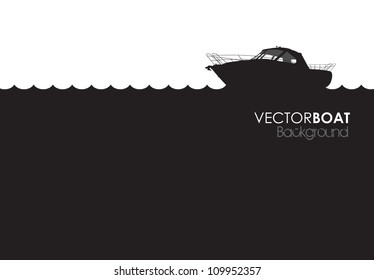 boat silhouette background