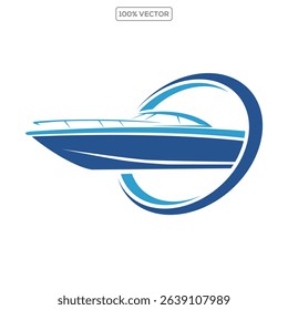 Boat silhouette vector illustration, boat icon, boat logo vector isolated illustration