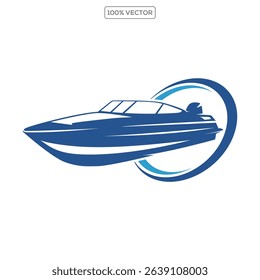 Boat silhouette vector illustration, boat icon, boat logo vector isolated