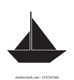Boat simple icon illustration symbol