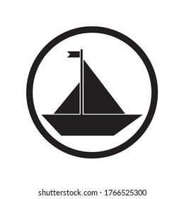 Boat simple icon illustration symbol