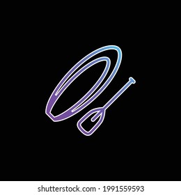 Boat And Soak blue gradient vector icon