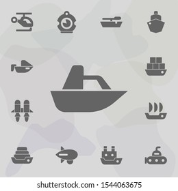 Boat, speed, yacht icon. Simple set of transport icons. One of the collection for websites, web design, mobile app