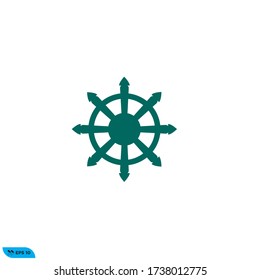 boat steering icon design vector illustration 