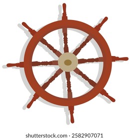 boat steer.ship wheel marine wooden