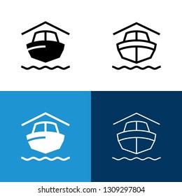 Boat Storage Icon Set