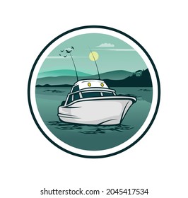 Boat Storage Logo Design Illustration Vector Eps Format , Suitable For Your Design Needs, Logo, Illustration, Animation, Etc.