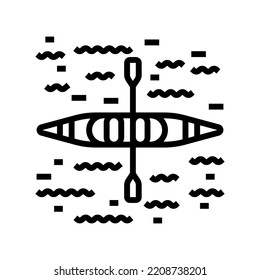 vector de icono de la línea de verano del barco. señal de verano del barco. símbolo de contorno aislado ilustración negra