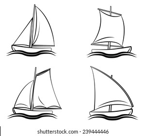 Boat Symbol Set Collection