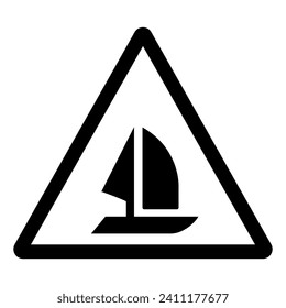 Boat Symbol Sign,Vector Illustration, Isolate On White Background Label. EPS10