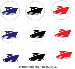 boat symbol vector icon illustration