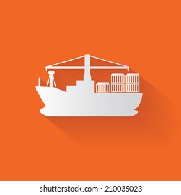 Boat symbol,clean vector