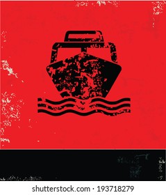 Boat symbol,vector