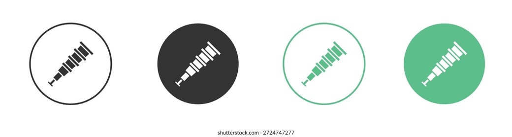 Pictogramas de iconos del telescopio de barco. Vector EPS 10