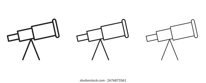 Icono del telescopio del barco. Ilustración de elemento simple. Puede ser utilizado para el Web y el móvil.