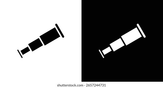 Boat Telescope icon Vector Logo Template for graphic and web design.