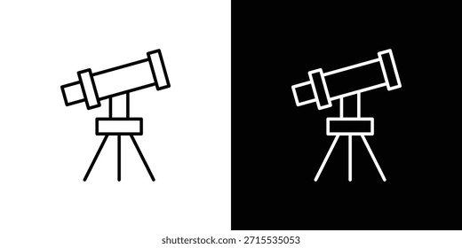 Iconos del telescopio del barco para los Elementos de UI. Ilustración vectorial de alta calidad.