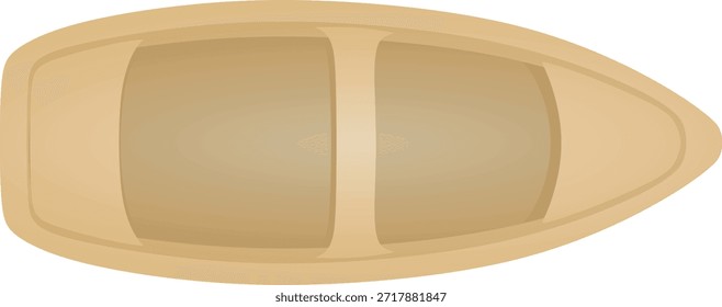 Bootsseitenansicht. Vektorgrafik