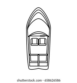 boat tourist illustration