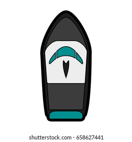 boat tourist illustration