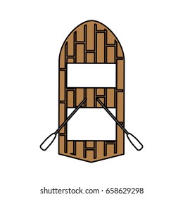 boat tourist illustration