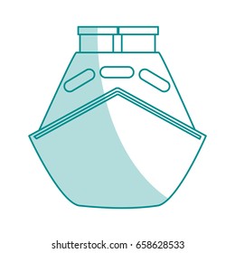 boat tourist illustration shadow