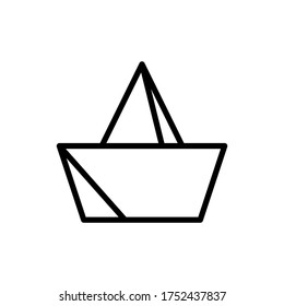 Boat, toy icon. Simple line, outline vector elements of kindergarten icons for ui and ux, website or mobile application