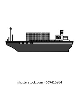 boat transport commodity illustration