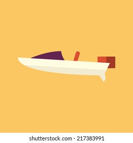 Boat. Transportation Flat Icon