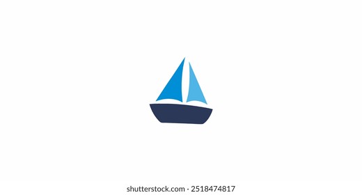 bote logotipo ícone vetor design