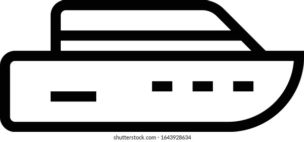 Barco - Juego de iconos de transporte. Ilustración vectorial de alto nivel para aplicaciones web y móviles.