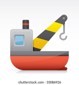 Boat. Vector in Adobe Illustrator EPS for multiple applications.