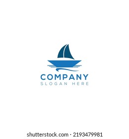 Boat vector art logo design