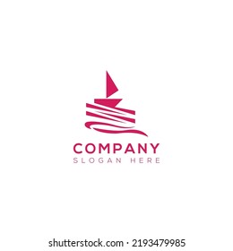 Boat vector art logo design