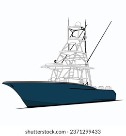  Boat vector, Fishing boat vector