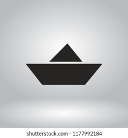 boat vector icon 10 eps