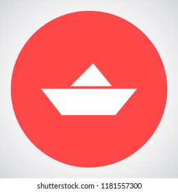 boat vector icon 10 eps