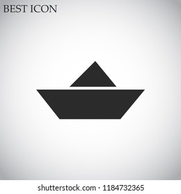 boat vector icon 10 eps