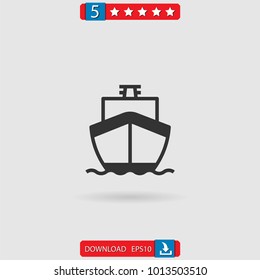 boat vector icon