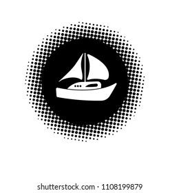 boat vector icon