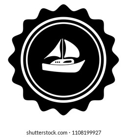 boat vector icon