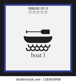 boat I vector icon