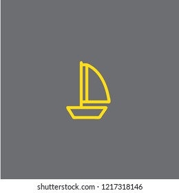 Boat vector icon