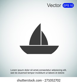 boat vector icon