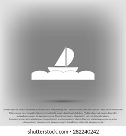 boat vector icon