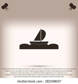 boat vector icon