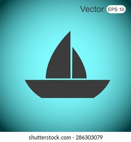boat vector icon