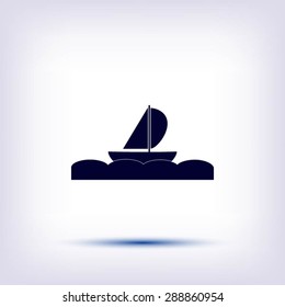 boat vector icon