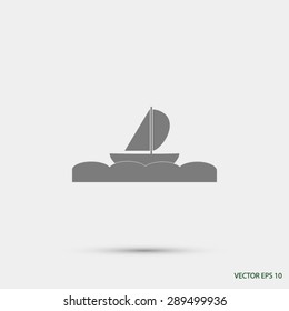 boat vector icon